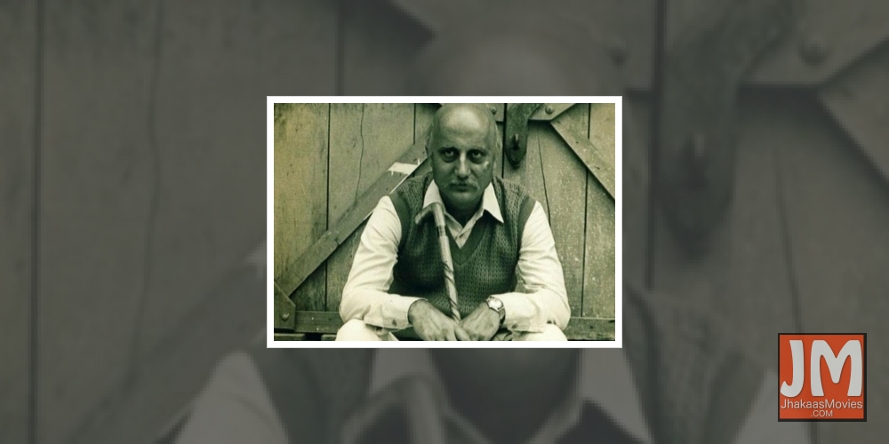 Anupam Kher recalls playing 65-yr-old man in debut film 'Saaransh'.