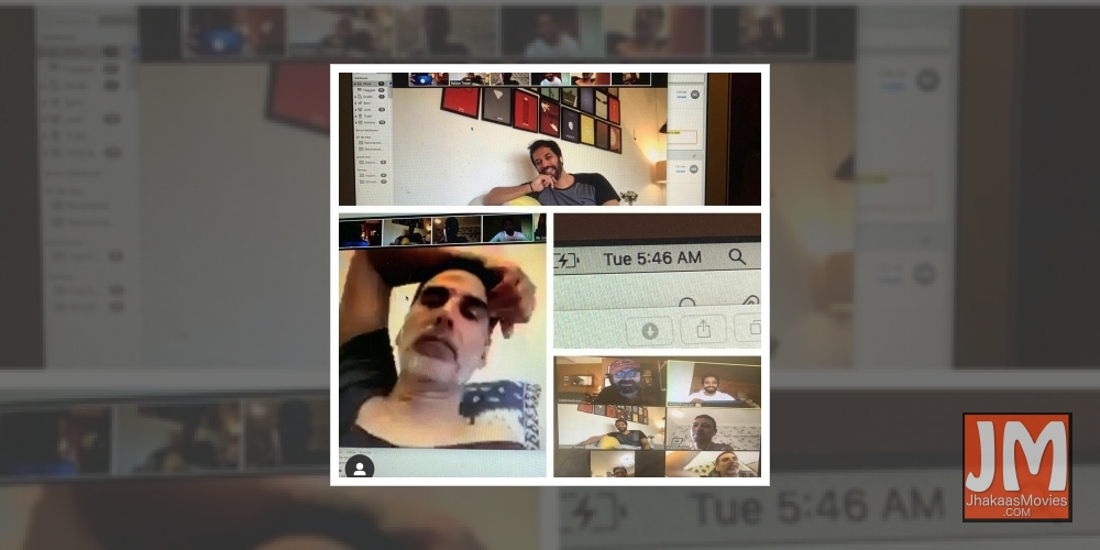 Akshay Kumar has virtual meeting with upcoming film's crew at 5:46 am.