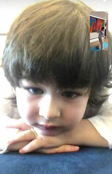 Kareena, Karisma share pic of their boys in lockdown.