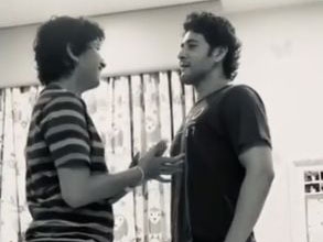 Lockdown diaries: Mahesh Babu plays 'who is taller' with son.