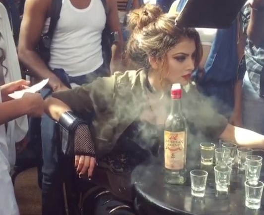 When Urvashi was shouted at for not knowing how to smoke.