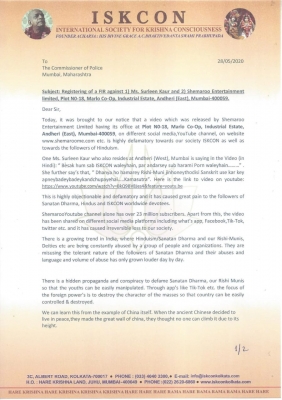 Comedian Surleen Kaur in soup over derogatory quips against ISKON, Hinduism.