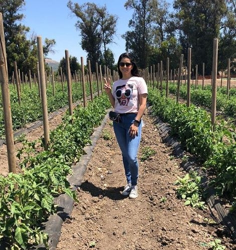 Sunny Leone goes to the farm.