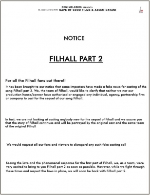 Akshay Kumar warns against fake casting for the song 