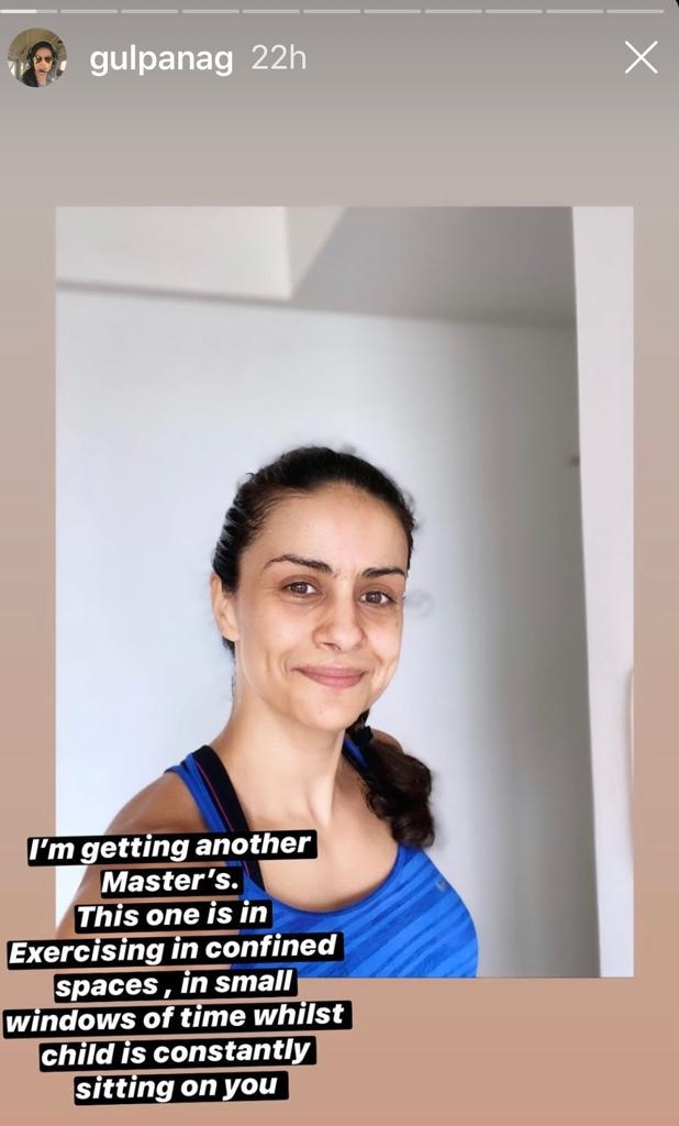 Gul Panag: Getting a Master's in exercising in confined spaces.