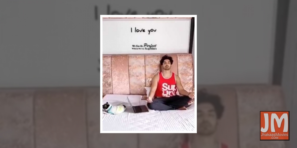 Gurmeet Choudhary chants 'Om' mantra to drive away lockdown anxiety.