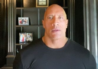 Dwayne Johnson takes a dig at Donald Trump.