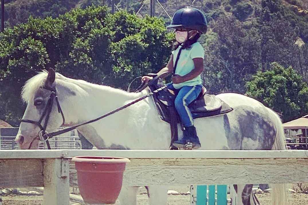 Sunny Leone is 'proud' of daughter's riding skills.