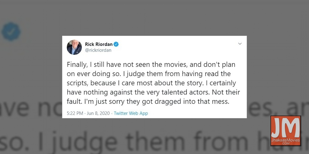 'Percy Jackson' author slams film versions.