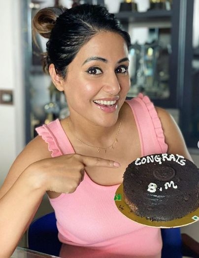 Hina Khan's Instagram following grows to 8 million.