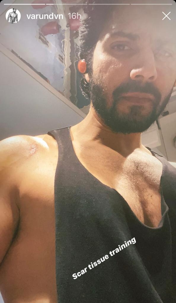 Varun Dhawan goes for 'scar tissue training'.