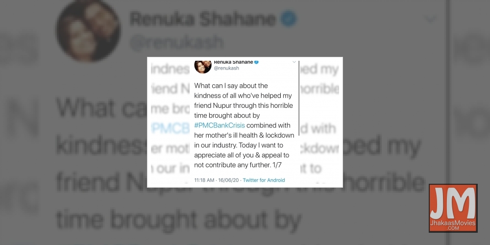 Renuka Shahane thanks Akshay Kumar.