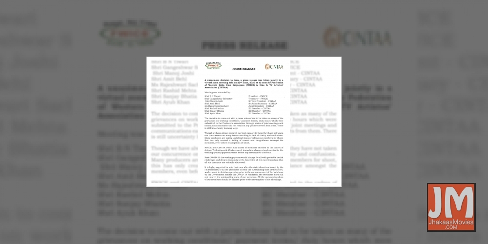 B'wood cine workers bodies allege non-payment of dues by producers.