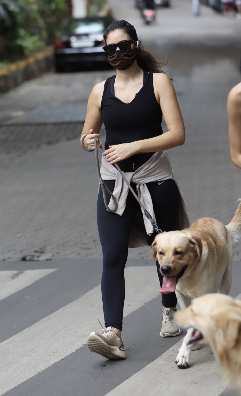 Mumbai: Actress Gabriella Demetriades seen at Bandra in Mumbai on June 20, 2020. (Photo: IANS)