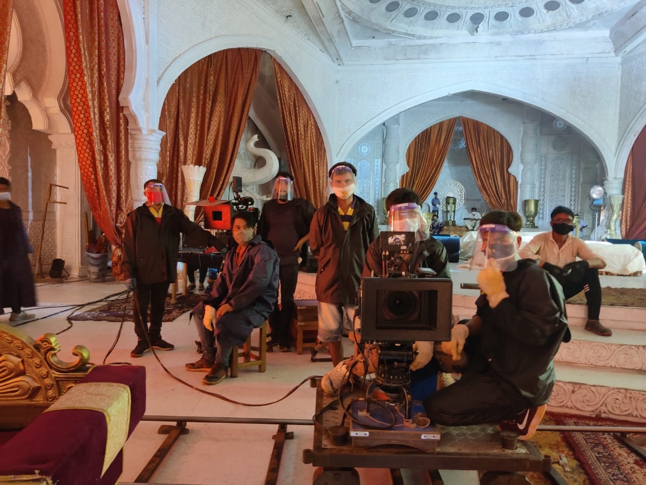 TV stars face lights, camera post lockdown, embrace New Normal.