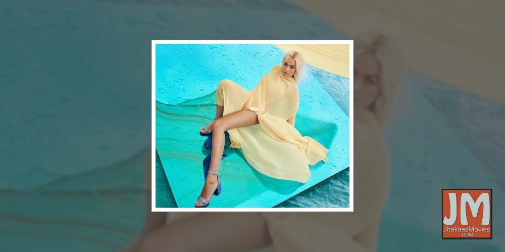 Rita Ora using LED therapy for skincare