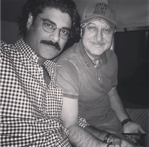 Sikandar enjoys making videos with dad Anupam Kher.