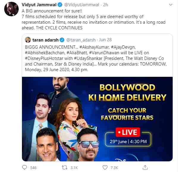 Vidyut Jammwal questions trend of star power dictating Bollywood.