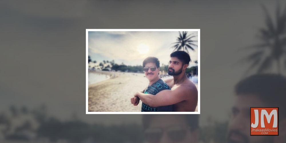 Tanuj Virwani goes trekking with his father in Lonavala.