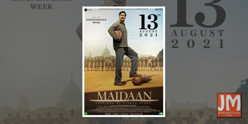 Ajay Devgn's 'Maidaan' to release in theatres on August 13 next year.