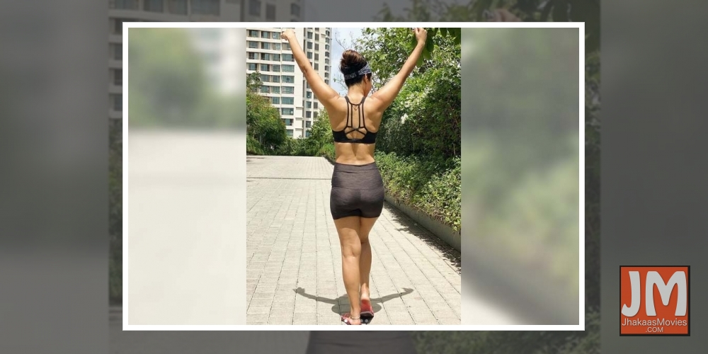 Hina Khan works out in style.