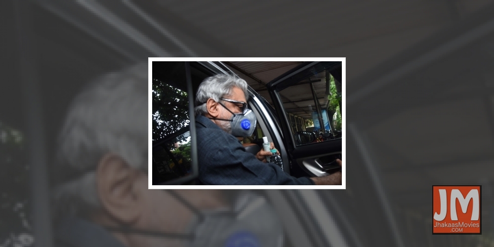 Mumbai: Filmmaker Sanjay Leela Bhansali arrives at the Bandra Police Station to record his statement in connection with actor Sushant Singh Rajput's death, in Mumbai on July 6, 2020. As per reports, late actor Sushant was approached by Bhansali for his 2