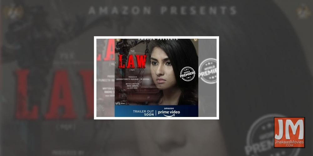 Ragini Chandran gives intense look in new poster of 'Law'.