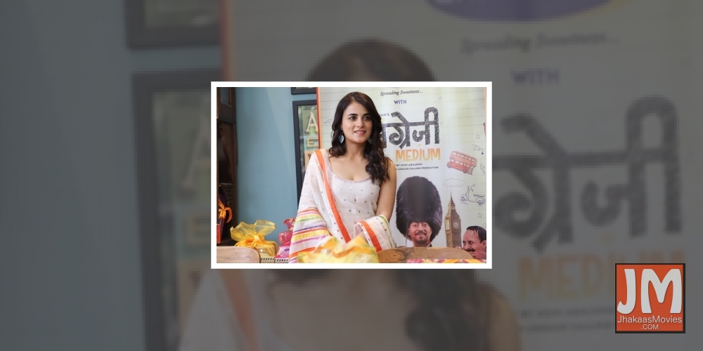 Mumbai: Actress Radhika Madan during the promotions of her upcoming film 