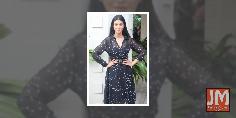 Mumbai: Actress Shruti Haasan during a programme organsied by RPG Foundation in Mumbai on Oct 1, 2019.