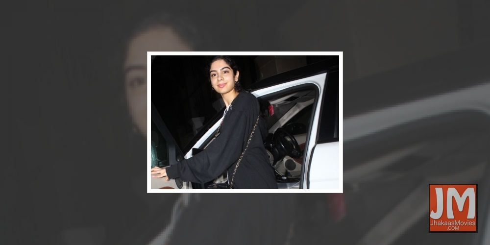 Mumbai: Khushi Kapoor seen in Mumbai on June 17, 2019.