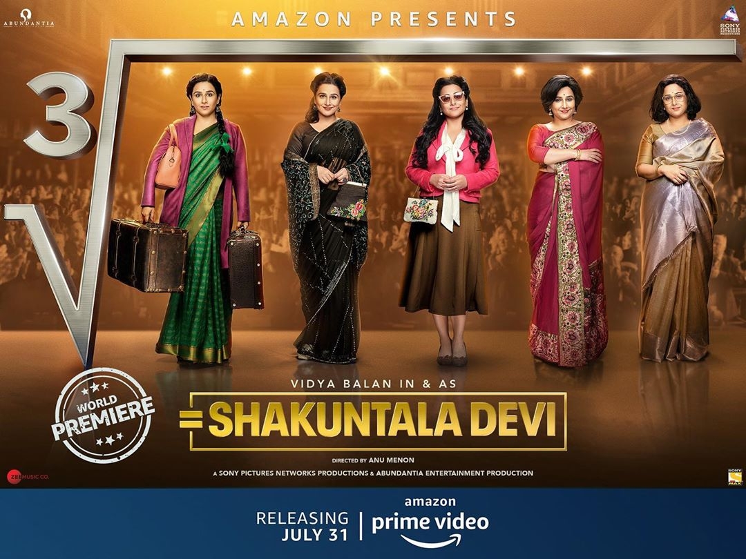 Vidya Balan gives math equation for special viewing of trailer of 'Shakuntala Devi'.