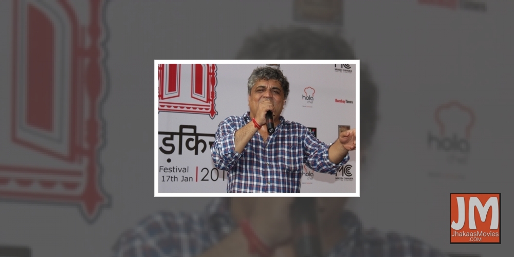 Mumbai:Lyricist Swanand Kirkire during the inauguration of `Khidkiyaan`- Theatre Festival 2016, in Mumbai on Jan 13, 2016.