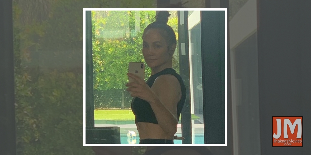 Jennifer Lopez, birthday selfie.