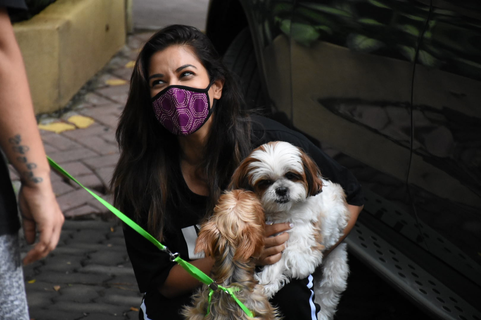 Mumbai: VJ Sophie Chowdhary spotted in Mumbai's Bandra on July 24, 2020. (Photo: IANS)