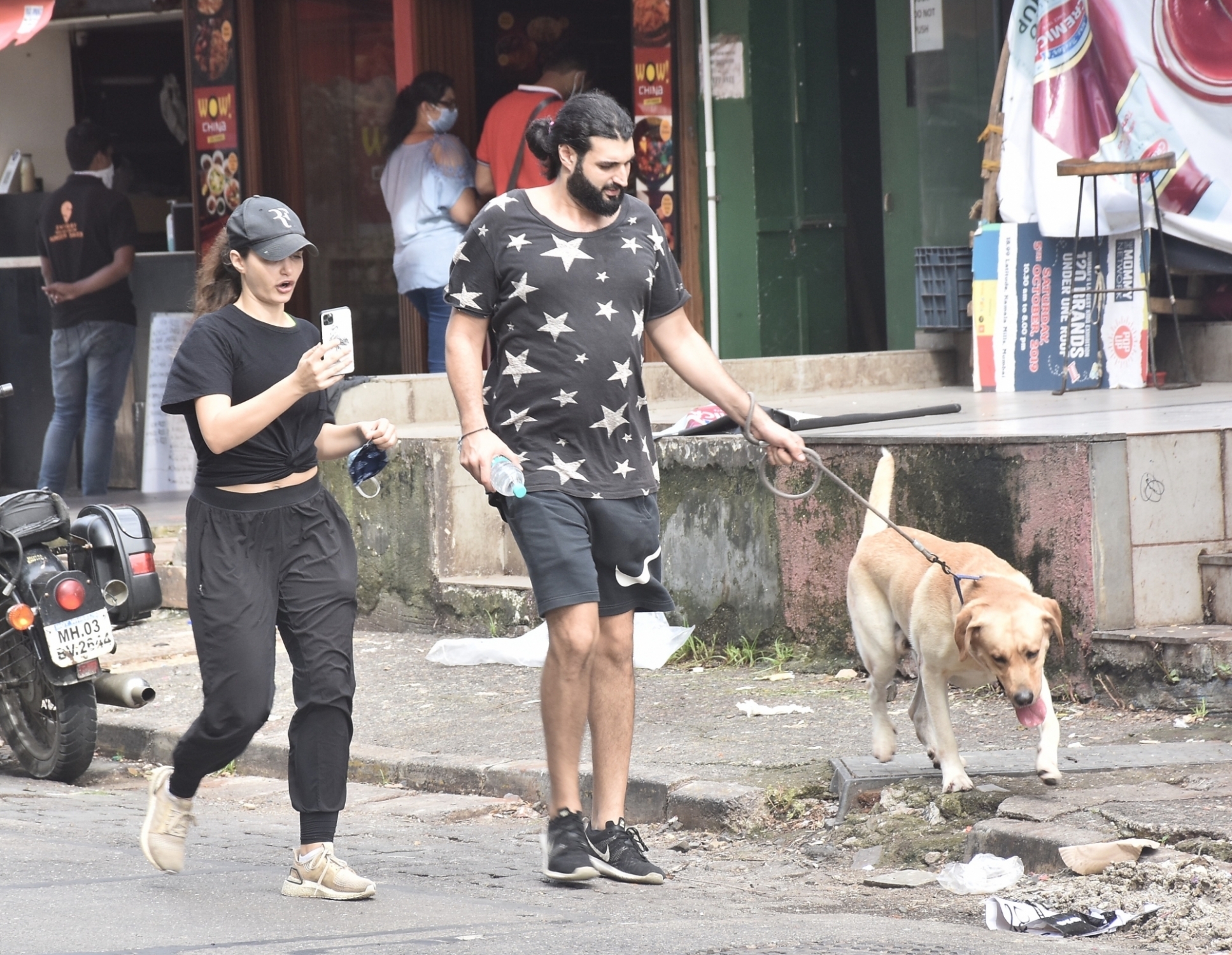 Mumbai: Actress Gabriella Demetriades spotted in Mumbai's Bandra on July 25, 2020. (Photo: IANS)