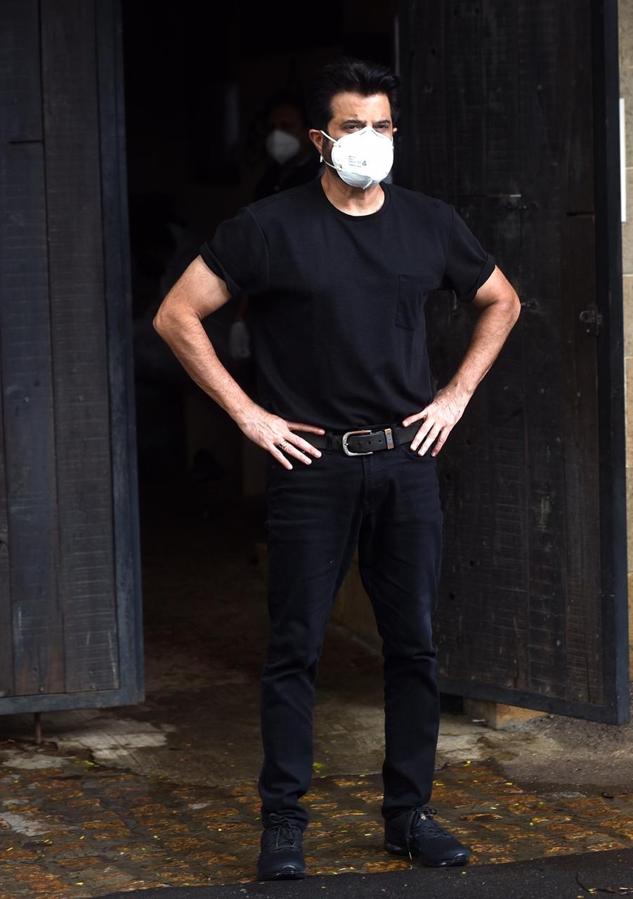 Mumbai: Bollywood actor Anil Kapoor spotted in Mumbai's Juhu on July 26. 2020. (Photo: IANS)