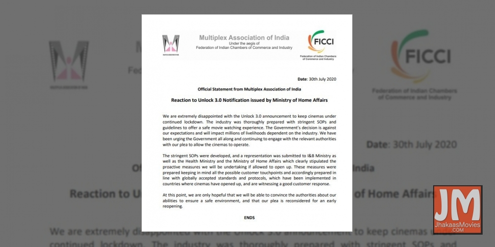 Exhibitors disappointed by MHA's decision to keep cinemas under lockdown