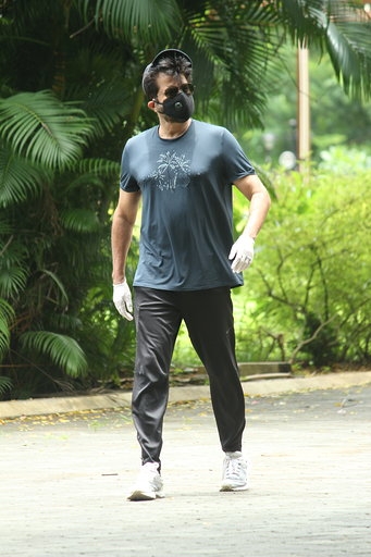 Actor Anil Kapoor seen at Juhu in Mumbai on Aug 3, 2020. (Photo: IANS)