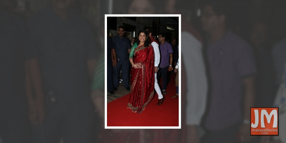 Actress Renuka Sahane during a special event organised to celebrate 25 years of the film 