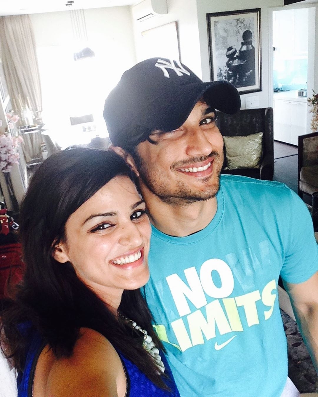 Sushant Singh Rajput and sister.