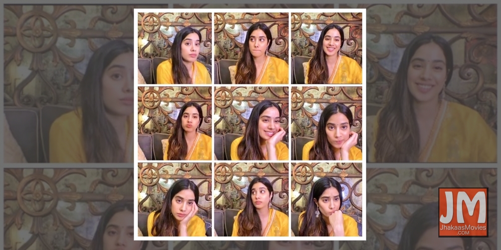 Janhvi shares her many moods of digital promotion.