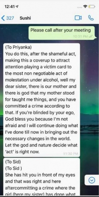 Rhea shares screenshots of chats with Sushant Singh Rajput.