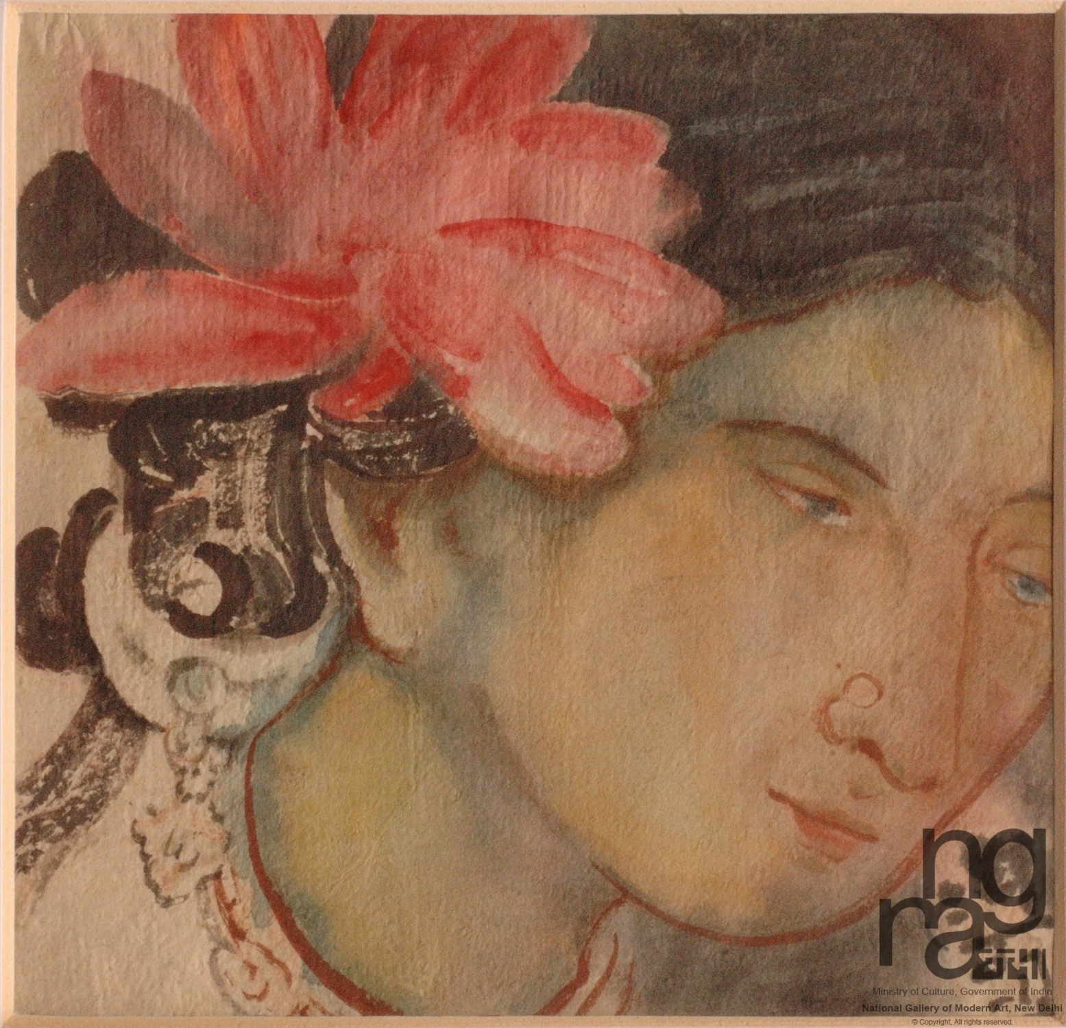 Work by Abanindranath Tagore, Source: NGMA.