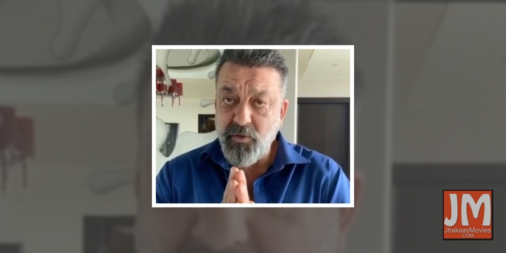 Sanjay Dutt urges citizens to stay at home.