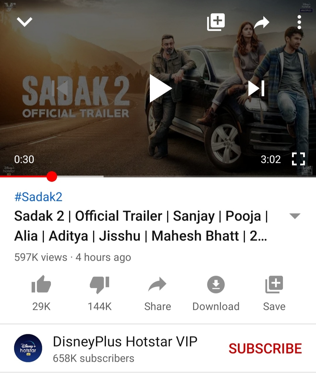 Sushant fans troll Sadak 2 trailer, with apologies to Sanjay Dutt.