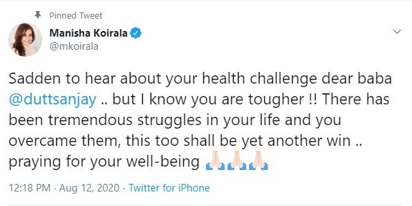 Cancer survivors Manisha Koirala, Yuvraj Singh pen messages for Sanjay Dutt