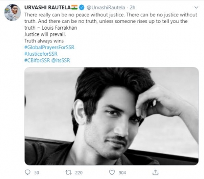 Urvashi Rautela, Rashami Desai latest celebs to demand #CBIforSSR