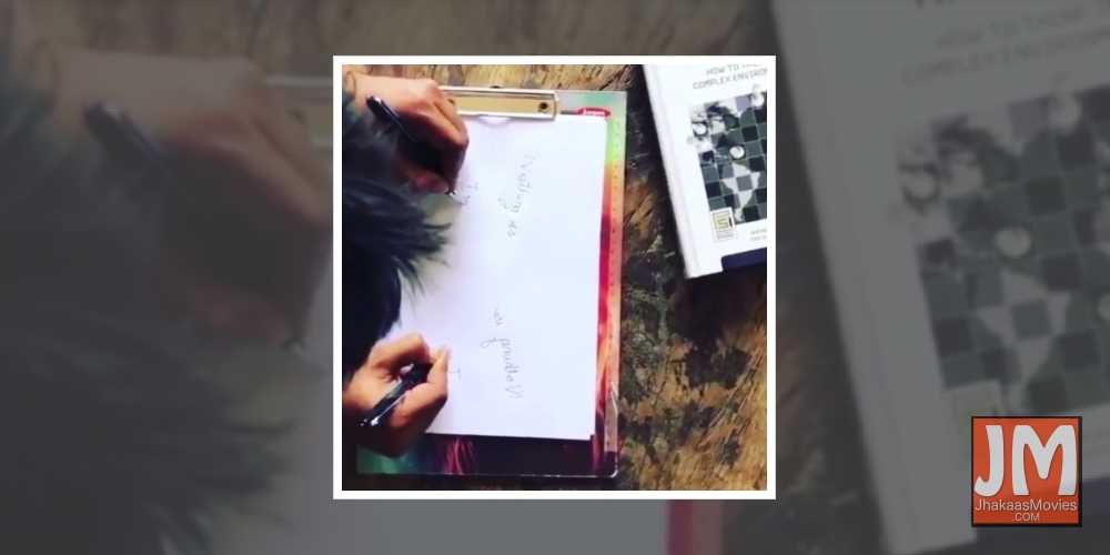 Sushant's sister posts video of late actor writing with both hands at once.