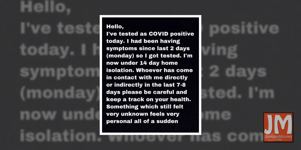 Reality TV star Shrey Mittal tests Covid positive.