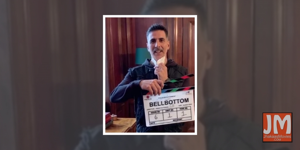 'Lights, camera, mask on, action: Akshay Kumar gives first clap for 'BellBottom'.